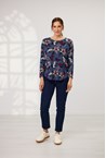 ELLA TOP - denim flor